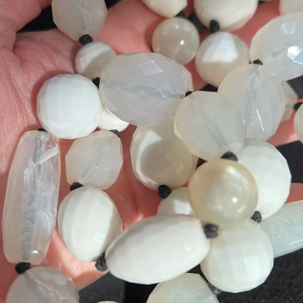 Resin beaded necklace from Banana Republic